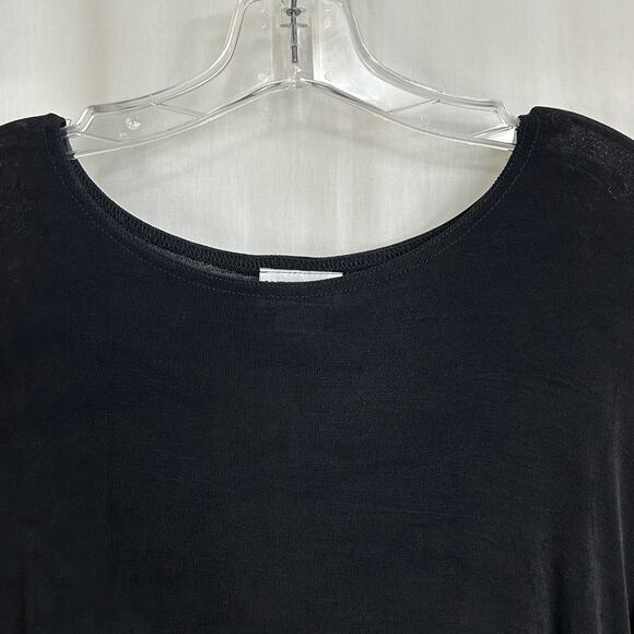 Western II Connection Basic Black Long Sleeve Top Plus Size 1X NWT - Picture 8 of 8